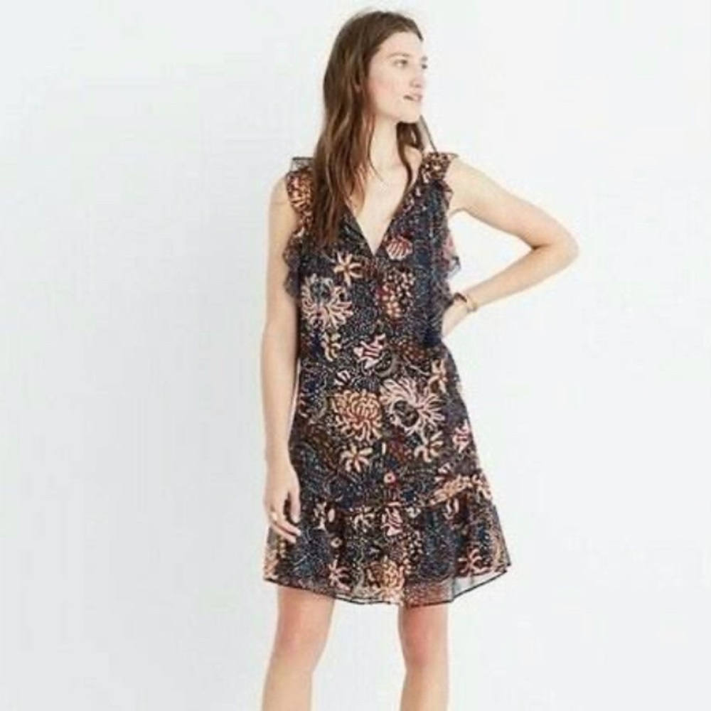Madewell Floral Dress, XS
